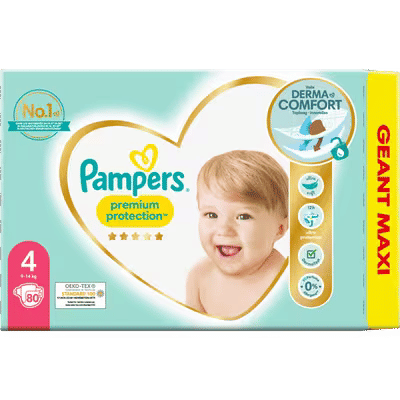 Pampers Premium Protection  luiers maat 4 - 80 stuks