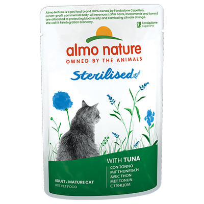 6x70g Almo Nature Holistic Sterilised Tonijn Kattenvoer Nat - natvoer katten