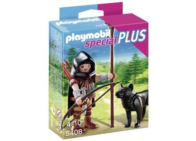 Krijger met wolf / Guerrier avec loup