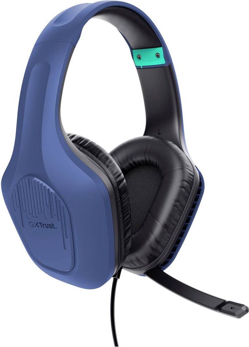 Trust GXT 415B Zirox Headset Bedraad Hoofdband Gamen Blauw