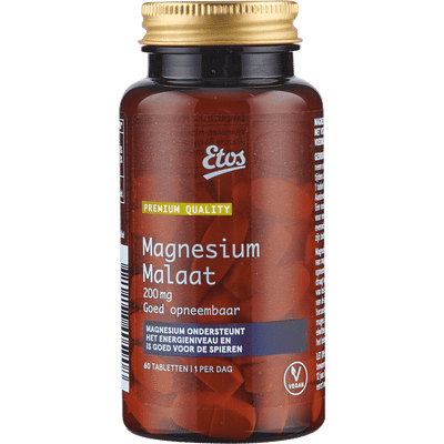 Etos Premium Magnesium Malaat 200mg 60 stuks