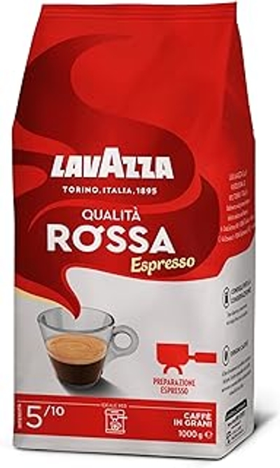 Lavazza Koffie Qualita Rossa, hele Bonen, Bonenkoffie, Pak van 3, 3 x 1000g