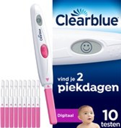 Clearblue Ovulatietestset Digitaal - 1 Digitale Houder en 10 stuks 
