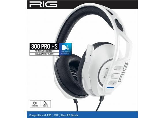 Nacon RIG 300 HSW Pro Bedrade Gaming Headset - PS5 & PS4 - Wit