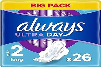 Always Ultra maandverband, maat 2, lang - 26 stuks