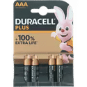 Duracell Alkaline Plus AAA batterijen - 4 stuks