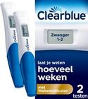 Clearblue Zwangerschapstest Met Wekenindicator - 2 stuks digitale testen