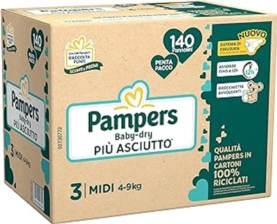 Pampers Baby Dry  luiers maat 3 - 140 stuks