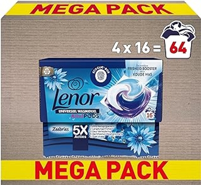 Lenor Pods Zeebries wascapsules  - 64 wasbeurten