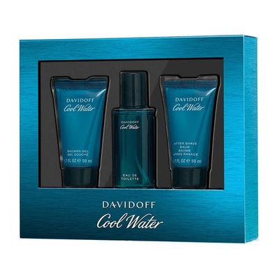 Davidoff - Cool Water Man Gift Set EDT 40 ml, 50 ml shower gel and after shave balm 50 ml - 40mlML