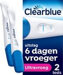 Clearblue Zwangerschapstest Ultravroeg (10mIU) - 2 stuks
