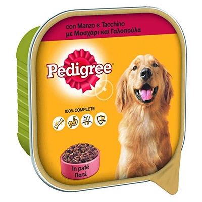 Pedigree met rundvlees en kalkoen in paté, 20 x 300 gram - natvoer honden