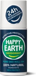Happy Earth 100% Natuurlijke Deo Roll-On Men Protect 75 ml