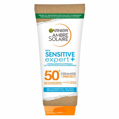 Garnier Ambre Solaire Sensitive Expert+ Zonnebrandmelk SPF 50+ Ceramide Protect - 2 x 175 ml