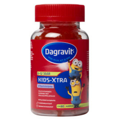 2x Dagravit Kids-Xtra Vitaminions Multivitaminen 6-12 jaar 60 gummies