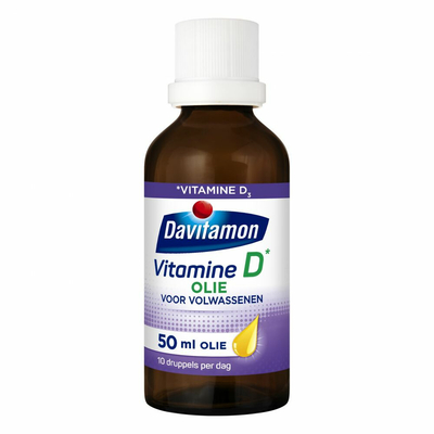 2x Davitamon Vitamine D Olie Volwassenen 50 ml