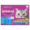 Whiskas 1+ Vis Selectie in gelei multipack (85 g) 4 verpakkingen (48 x 85 g)- natvoer katten