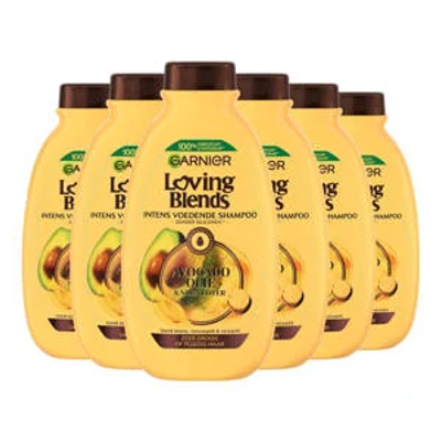 Garnier Loving Blends Avocado Olie & Karité Boter shampoo - 6 x 300 ml - voordeelverpakking