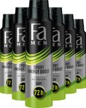 Fa Men Sport Energy Boost - Deodorant Spray  - 6 x 150 ml