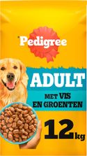 Pedigree - Adult - Droogvoer Hondenbrokken - Vis en Groenten 12kg hondenbrokken