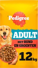 Pedigree - Adult - Droogvoer Hondenbrokken - Rund en Groenten 12kg hondenbrokken