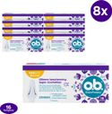 o.b. ExtraProtect Normal, tampons voor gemiddelde tot zwaardere menstruatiedagen (8 x 16 stuks)