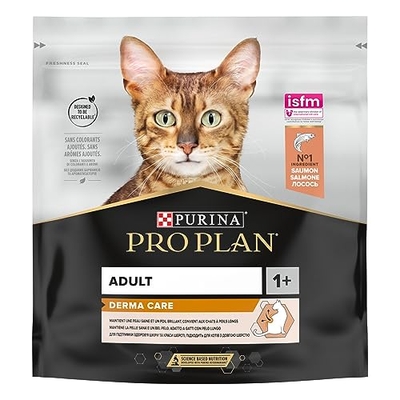 Purina Pro Plan Derma Care Adult 1+ kroketten katten zalm, 8 verpakkingen à 400 g - kattenbrokken