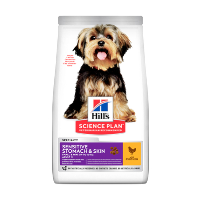 Hill's Science Plan - Adult Sensitive Stomach & Skin - Small & Mini 6 kg - hondenbrokken