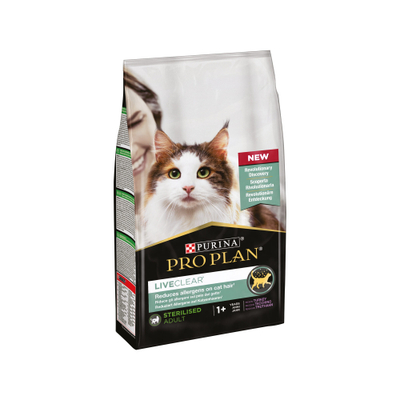Purina Pro Plan LiveClear Sterilised Cat Food Adult - Kalkoen - 2 x 7 kg - kattenbrokken