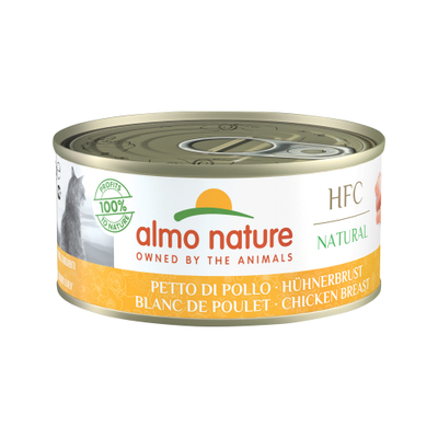 Almo Nature HFC 150 Natural Kattenvoer - Kippenvlees - 24 x 150 g - natvoer katten