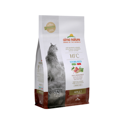 Almo Nature HFC Adult Sterilised Kattenvoer - Rundvlees - 1,2 kg - kattenbrokken