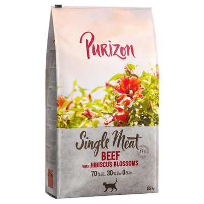 6.5kg Single Meat Rund met Hibiscusbloesem Purizon Kattenvoer - kattenbrokken