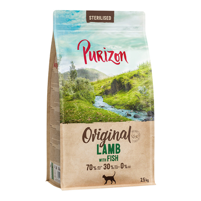 Purizon Sterilised Adult Lam met Vis - Graanvrij - 2.5 kg - kattenbrokken