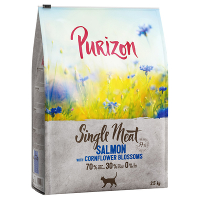 2.5kg Single Meat Zalm met Korenbloembloesem Purizon Kattenvoer - kattenbrokken