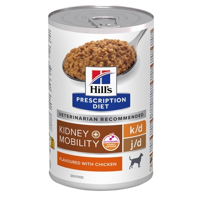 24x 370g Hill's Prescription Diet k/d + Mobility Hundefutter nass - natvoer honden