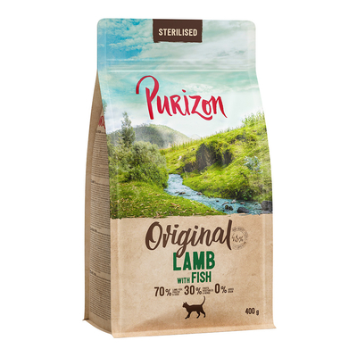Probeer nu: Purizon - graanvrij - Sterilised Adult Lam met Vis 400 g - kattenbrokken