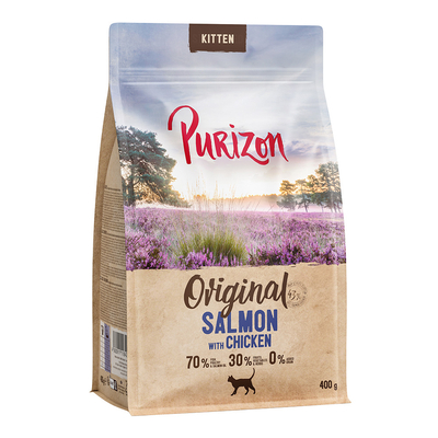 Probeer nu: Purizon - graanvrij - Kitten Zalm met Kip 400 g - kattenbrokken