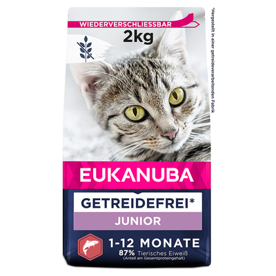 Eukanuba Kitten Graanvrij Rijk aan Zalm - 2 kg - kattenbrokken