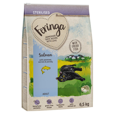 6.5kg Adult Sterilised Zalm Feringa Kattenvoer - kattenbrokken
