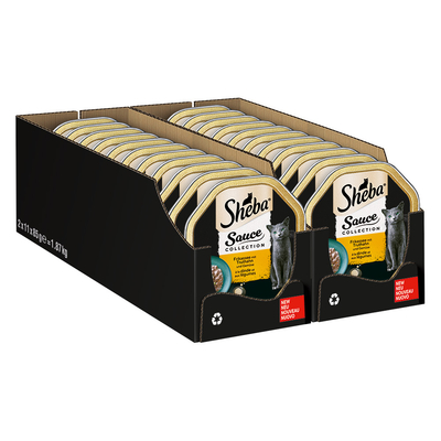44x85g Kuipjes Sheba Kattenvoer Nat - natvoer katten