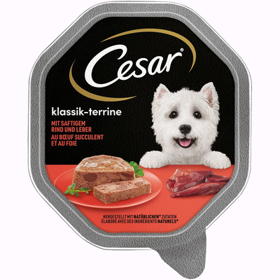 28x150g & Senior 10+ Rund & Lever Cesar Hondenvoer - natvoer honden