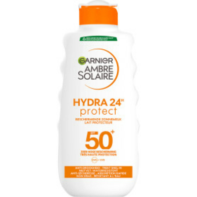 Garnier Ambre Solaire Hydra 24 Zonnebrandmelk SPF 50+ - 6 x 200 ml