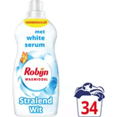 Robijn Stralend Wit  wasmiddel witte was - 34 wasbeurten