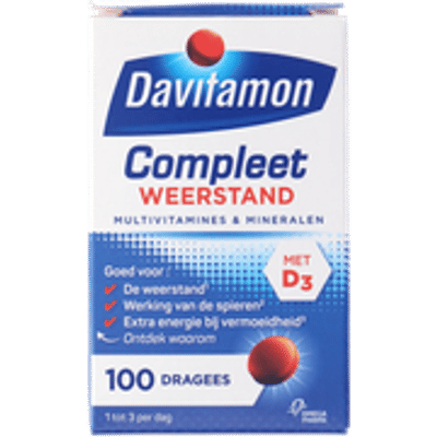 Davitamon Compleet Weerstand - Multivitamine en mineralen - 100 stuks