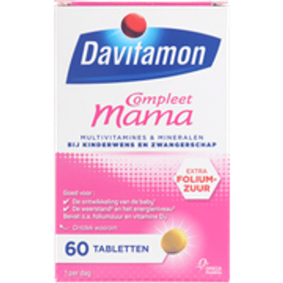 Davitamon Compleet Zwanger Multivitamine bij zwangerschap en kinderwens - 60 stuks