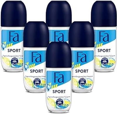 Fa - Roll-On Sport Deodorant, 50 ml 6 stuks in totaal: 300 ml