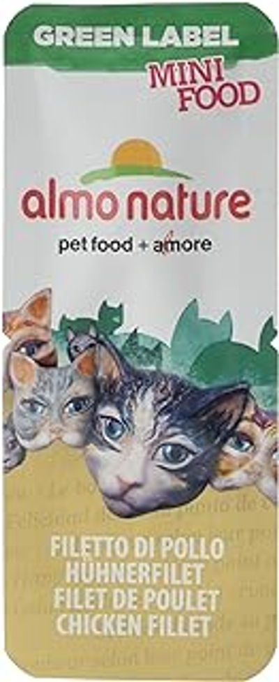 Almo Nature HFC Mini Food natvoer voor volwassenen katten kippenfilet - zak 3 g - natvoer katten