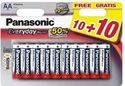Panasonic AA Batterijen LR06 Everyday Power - alkaline - 20 stuks