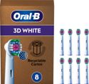 Oral-B 3D White  opzetborstels - 8 stuks