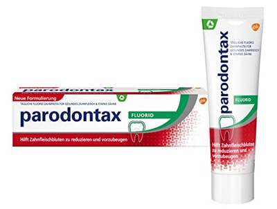 Parodontax Fluoride tandpasta, 1 x 75 ml tandpasta, helpt bloedend tandvlees te verminderen en te voorkomen